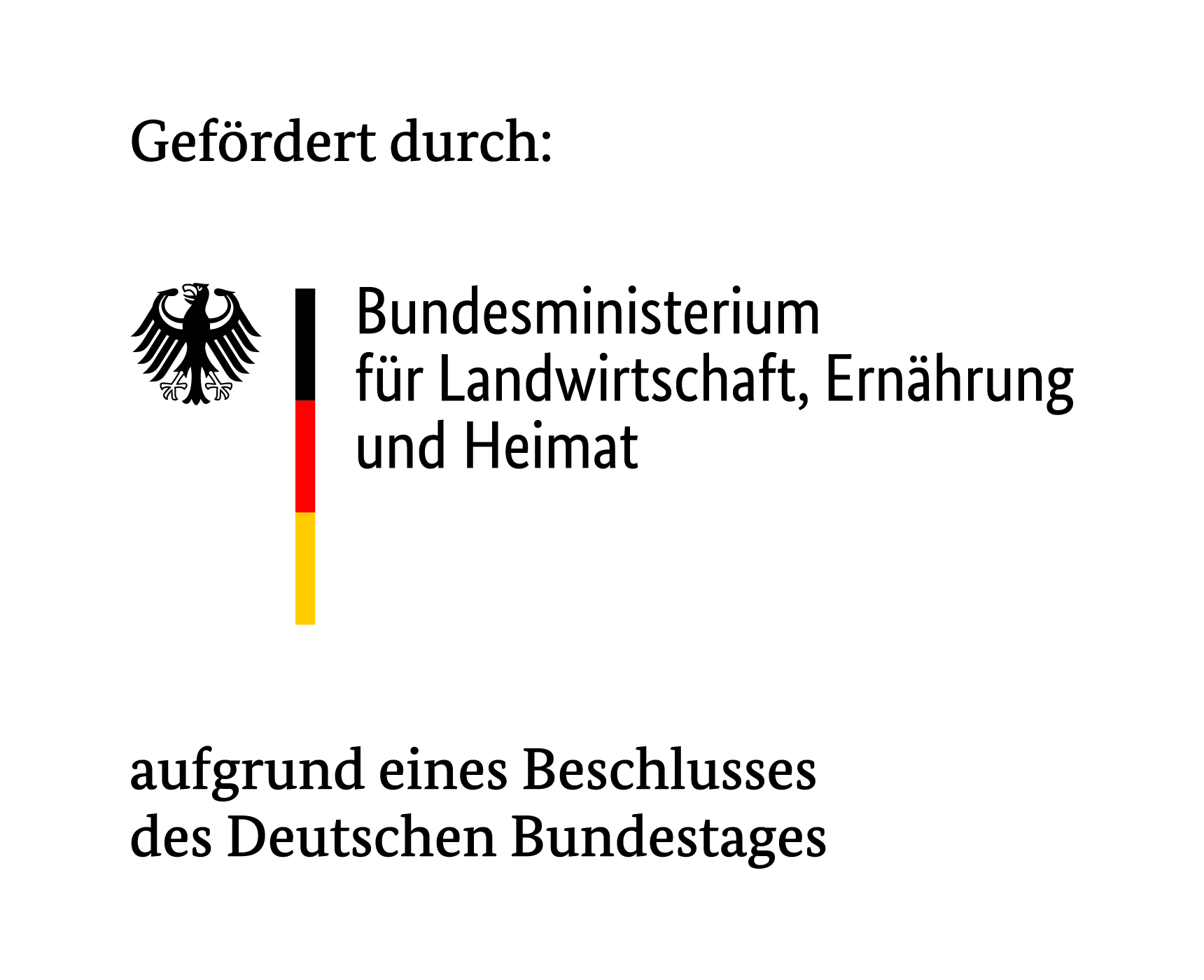 Förderlogo des Bundesministeriums für Landwirtschaft, Ernährung und Heimat