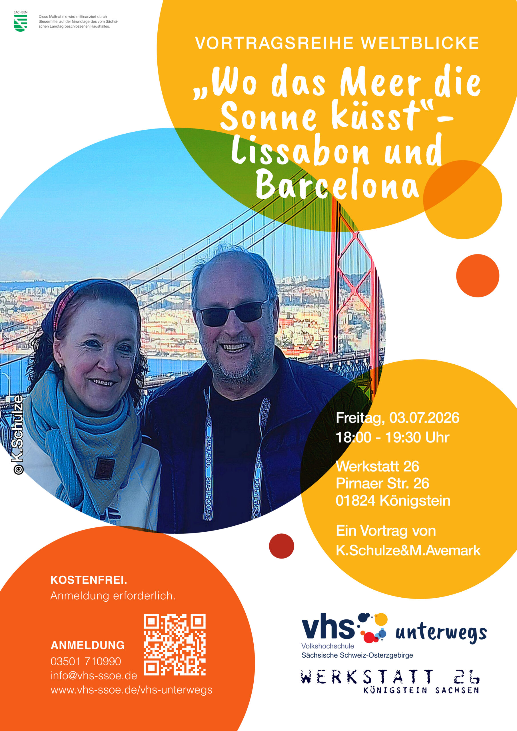 Veranstaltungsplakat Lissabon, Barcelona