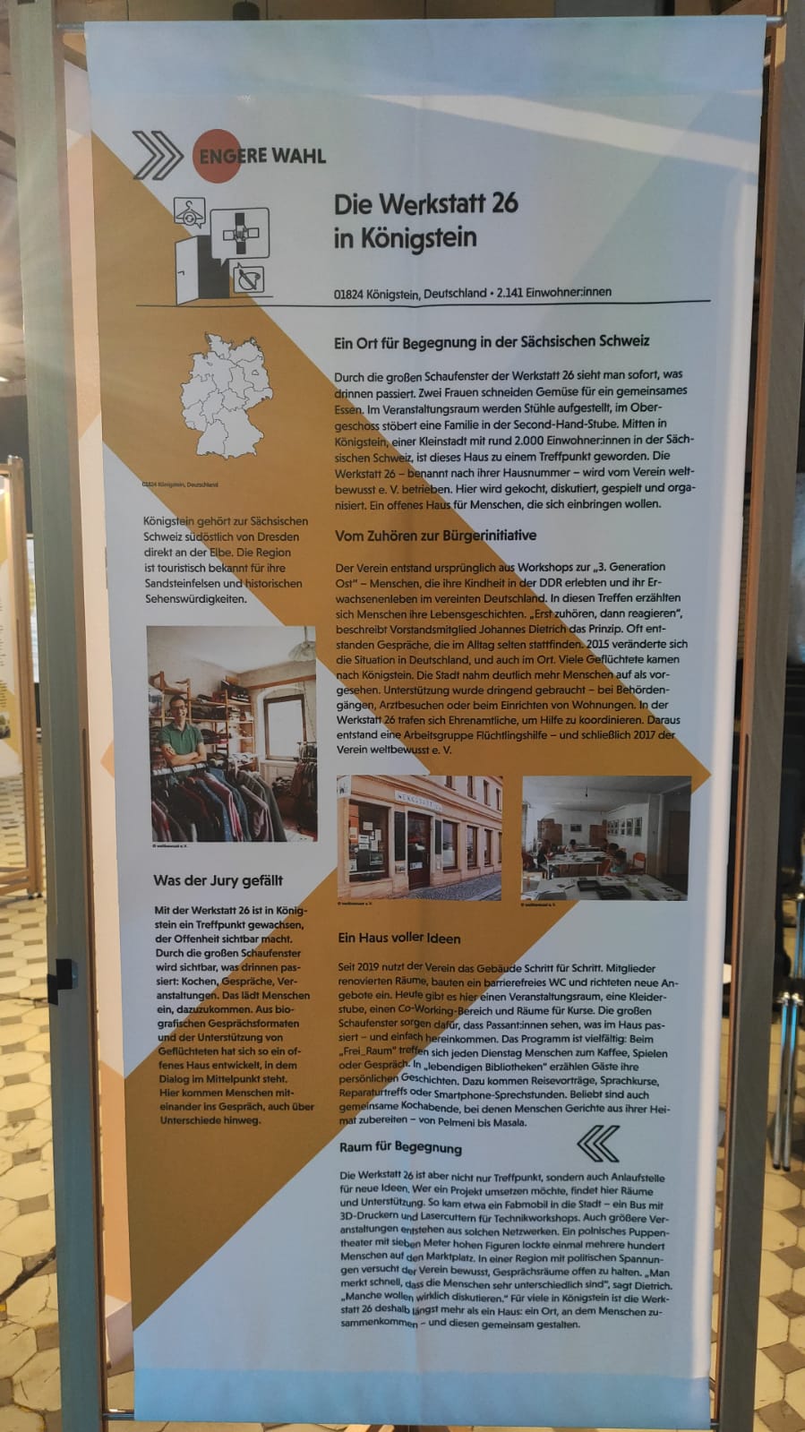 Foto des Ausstellers von der Werkstatt 26 in Erfurt